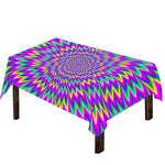 Spiky Spiral Moving Optical Illusion Tablecloth