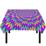 Spiky Spiral Moving Optical Illusion Tablecloth