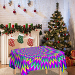 Spiky Spiral Moving Optical Illusion Tablecloth