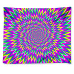 Spiky Spiral Moving Optical Illusion Tapestry