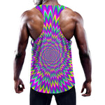 Spiky Spiral Moving Optical Illusion Training Tank Top