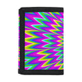 Spiky Spiral Moving Optical Illusion Trifold Wallet