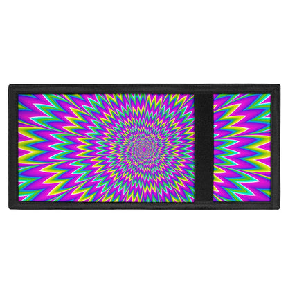 Spiky Spiral Moving Optical Illusion Trifold Wallet