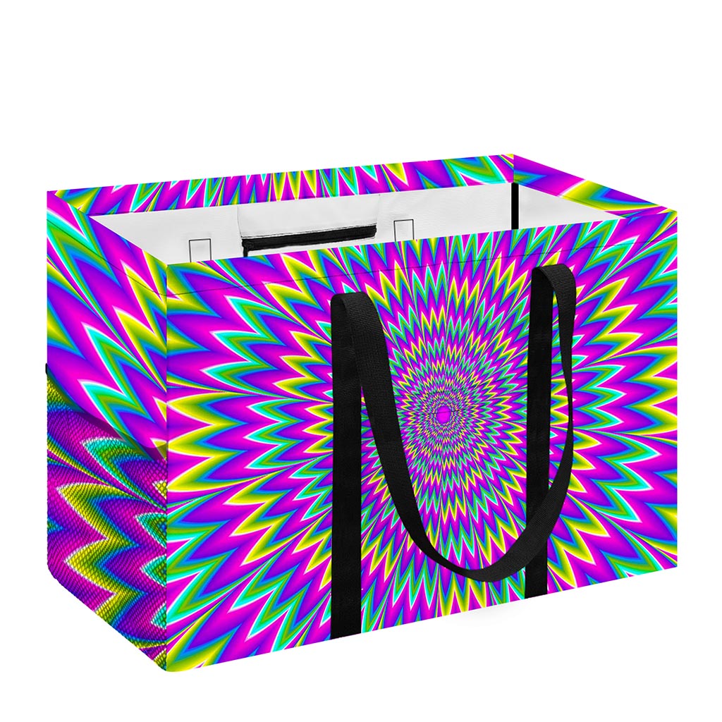Spiky Spiral Moving Optical Illusion Utility Tote Bag