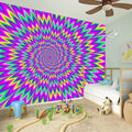 Spiky Spiral Moving Optical Illusion Wall Sticker