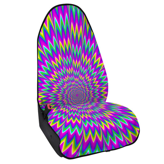 Spiky Spiral Moving Optical Illusion Waterproof Car Seat Cover