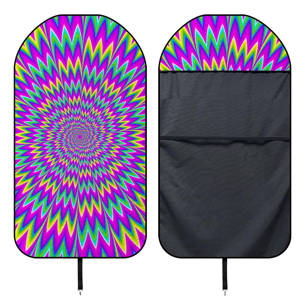 Spiky Spiral Moving Optical Illusion Waterproof Car Seat Cover