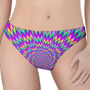 Spiky Spiral Moving Optical Illusion Women's Thong