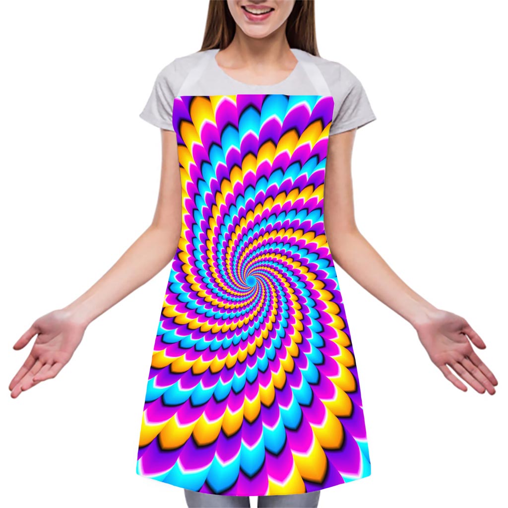 Spiral Colors Moving Optical Illusion Adjustable Apron