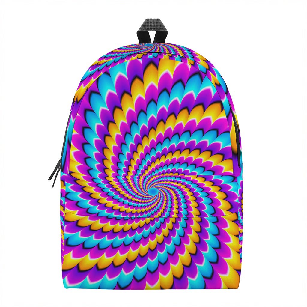 Spiral Colors Moving Optical Illusion Backpack