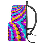 Spiral Colors Moving Optical Illusion Backpack