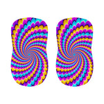 Spiral Colors Moving Optical Illusion Bar Stool Covers
