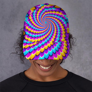 Spiral Colors Moving Optical Illusion Baseball Cap