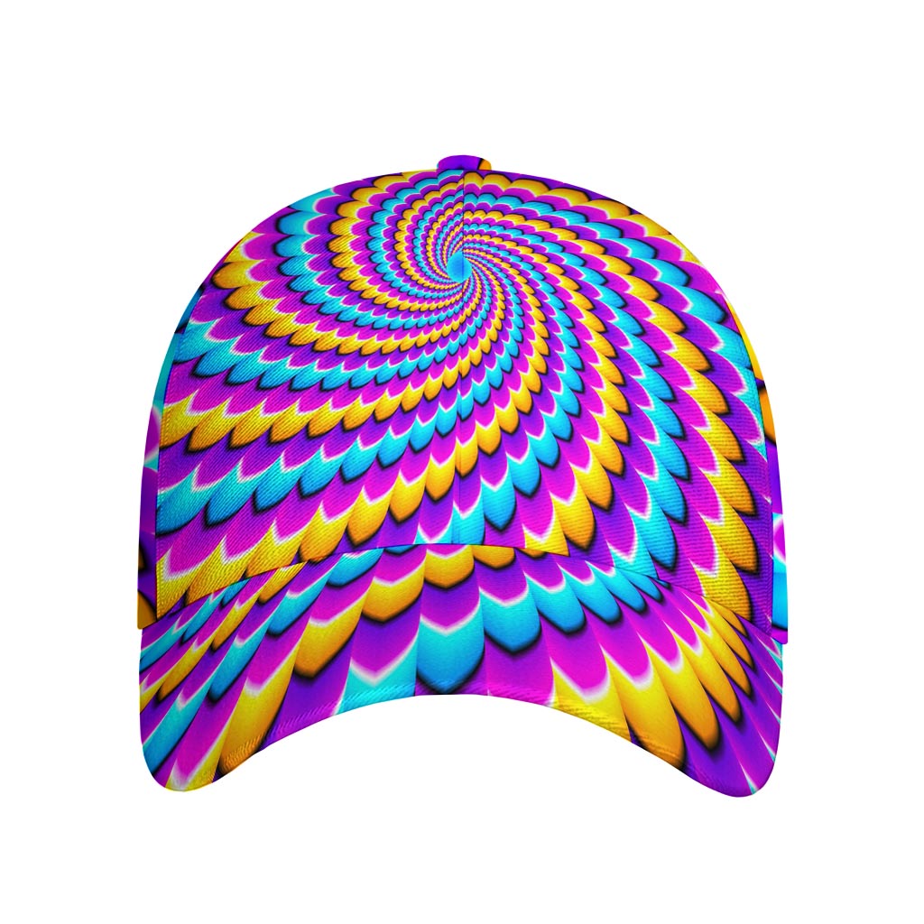 Spiral Colors Moving Optical Illusion Baseball Cap