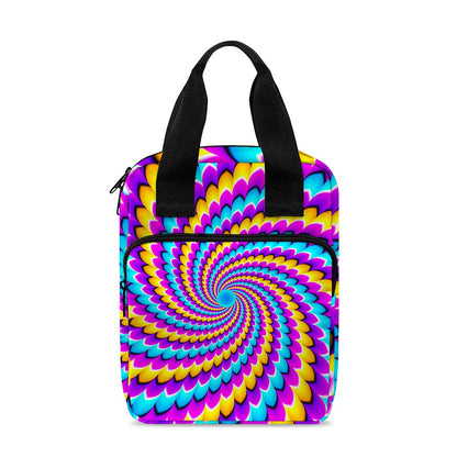 Spiral Colors Moving Optical Illusion Bible Tote Bag