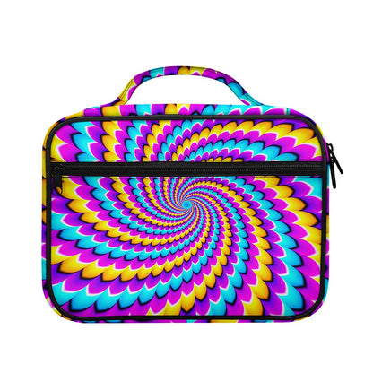 Spiral Colors Moving Optical Illusion Briefcase Bible Bag