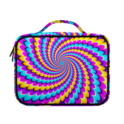 Spiral Colors Moving Optical Illusion Briefcase Bible Bag