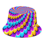 Spiral Colors Moving Optical Illusion Bucket Hat