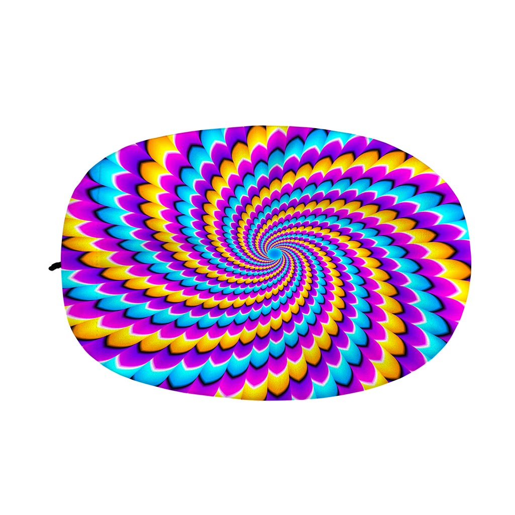 Spiral Colors Moving Optical Illusion Car Side Mirror Covers
