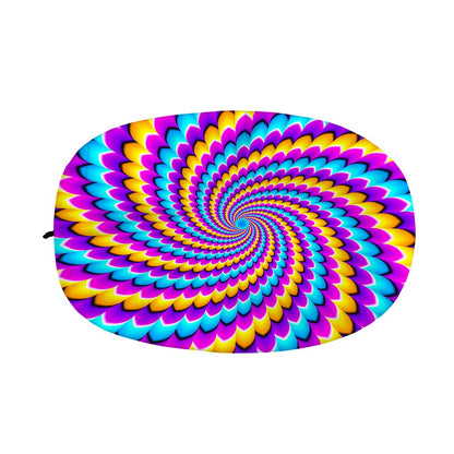 Spiral Colors Moving Optical Illusion Car Side Mirror Covers