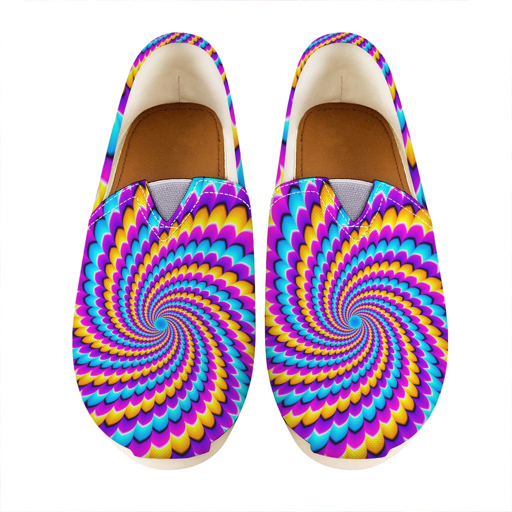 Spiral Colors Moving Optical Illusion Casual Shoes