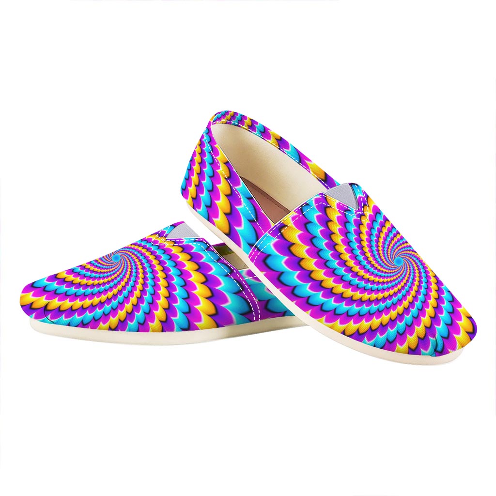 Spiral Colors Moving Optical Illusion Casual Shoes