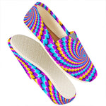 Spiral Colors Moving Optical Illusion Casual Shoes
