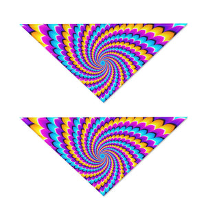 Spiral Colors Moving Optical Illusion Dog Bandana