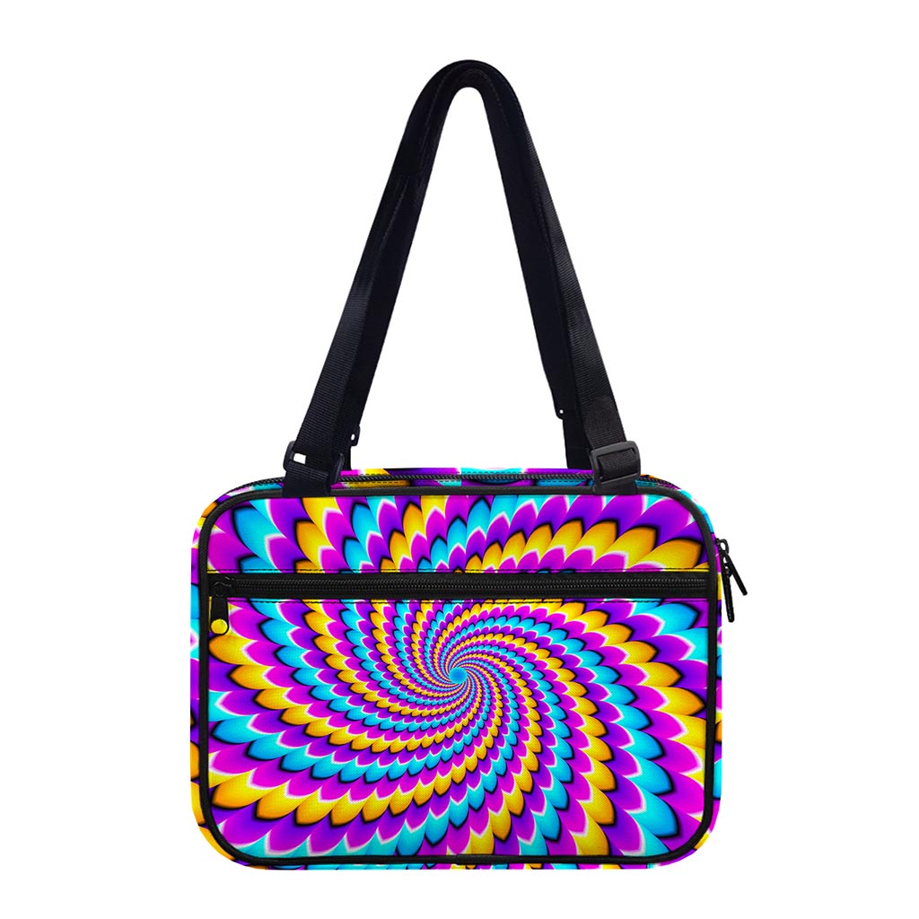Spiral Colors Moving Optical Illusion Double Strap Bible Bag