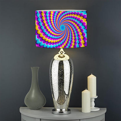Spiral Colors Moving Optical Illusion Drum Lamp Shade