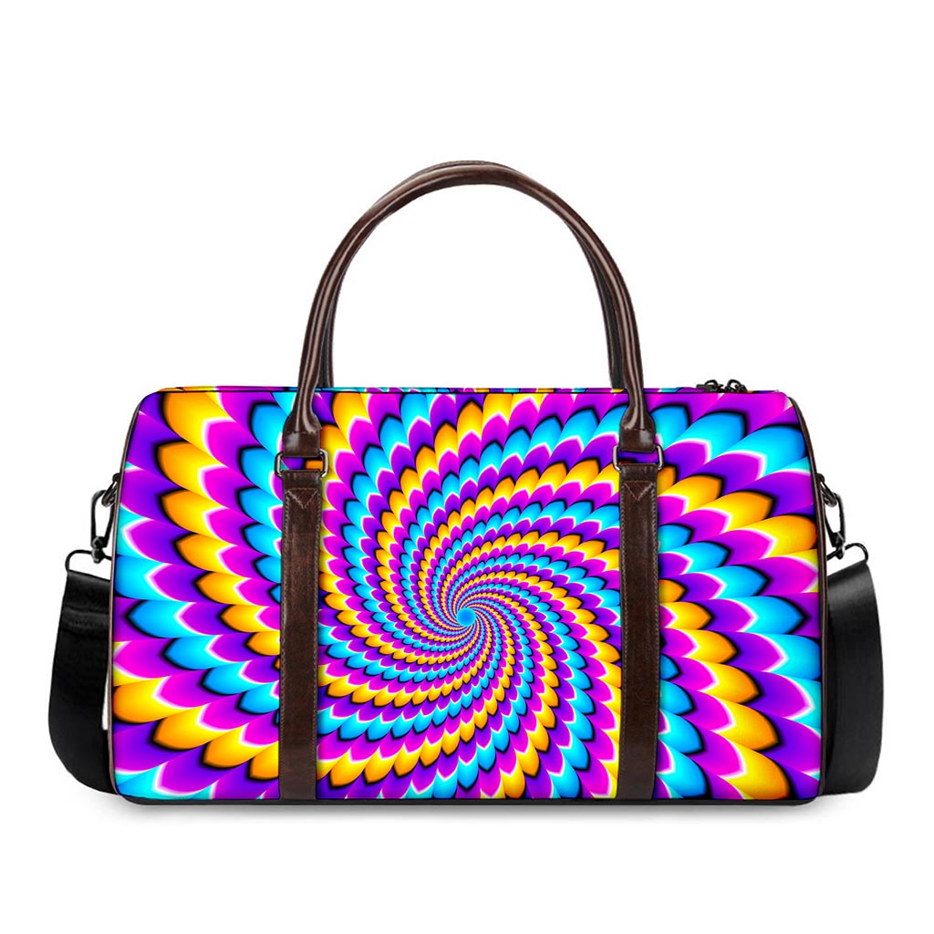 Spiral Colors Moving Optical Illusion Duffle Bag