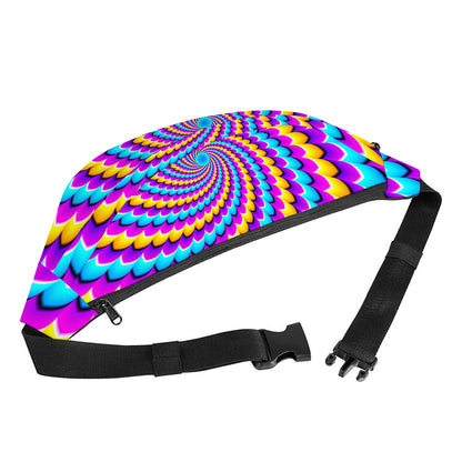 Spiral Colors Moving Optical Illusion Fanny Pack