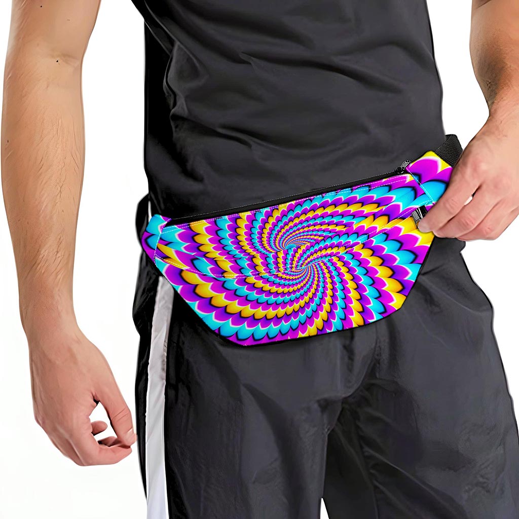 Spiral Colors Moving Optical Illusion Fanny Pack