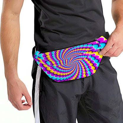 Spiral Colors Moving Optical Illusion Fanny Pack
