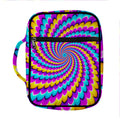 Spiral Colors Moving Optical Illusion Front Pocket Bible Bag