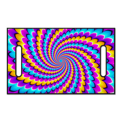 Spiral Colors Moving Optical Illusion Golf Cart Seat Cover