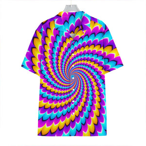 Spiral Colors Moving Optical Illusion Hawaiian Shirt