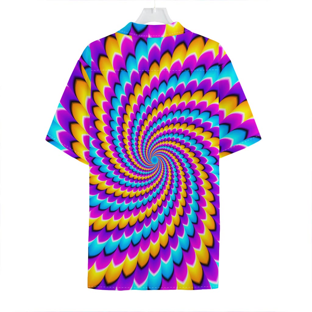 Spiral Colors Moving Optical Illusion Hawaiian Shirt