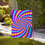 Spiral Colors Moving Optical Illusion House Flag