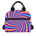 Spiral Colors Moving Optical Illusion Insulated Lunch Bag