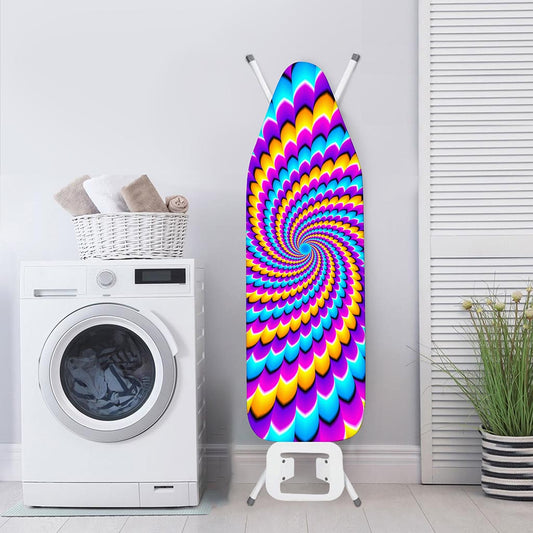 Spiral Colors Moving Optical Illusion Ironing Board Cover
