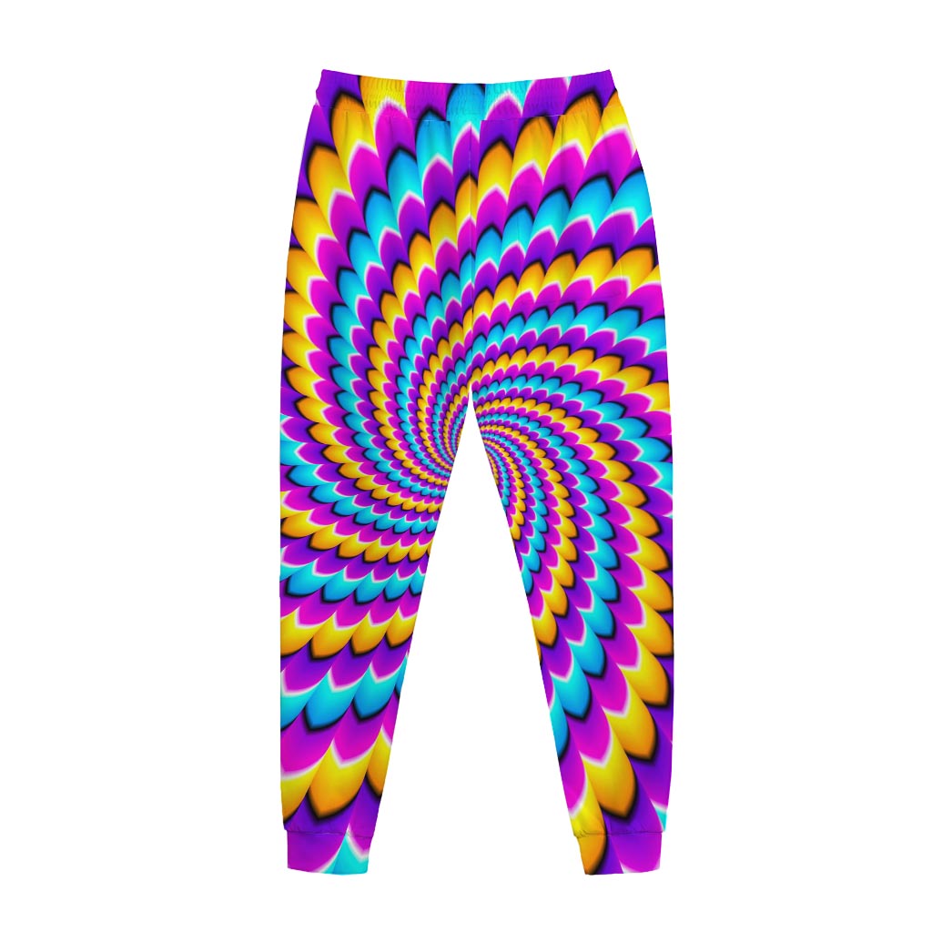 Spiral Colors Moving Optical Illusion Jogger Pants