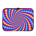 Spiral Colors Moving Optical Illusion Laptop Sleeve
