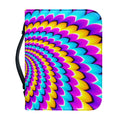 Spiral Colors Moving Optical Illusion Leather Bible Cover