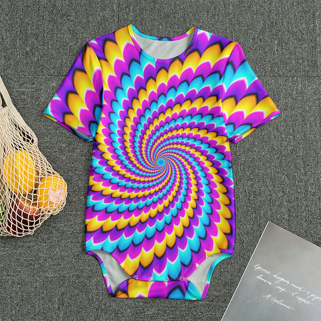 Spiral Colors Moving Optical Illusion Men's Bodysuit