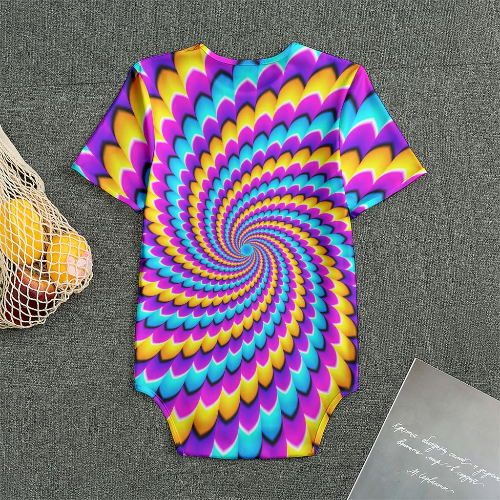 Spiral Colors Moving Optical Illusion Men's Bodysuit