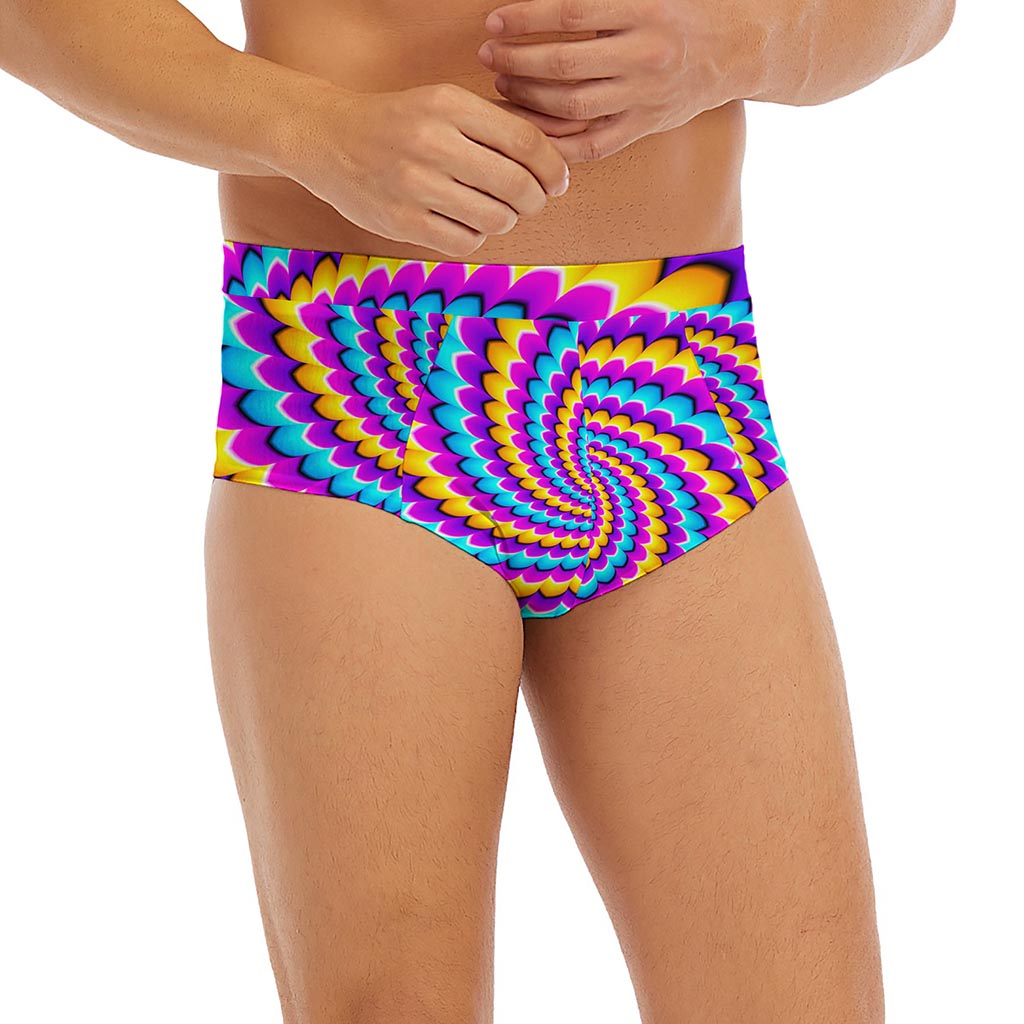 Spiral Colors Moving Optical Illusion Men's Briefs