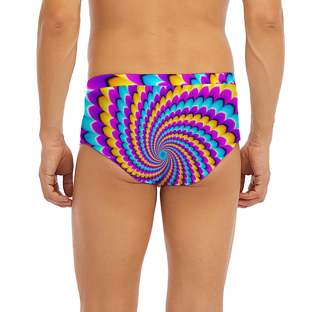 Spiral Colors Moving Optical Illusion Men's Briefs