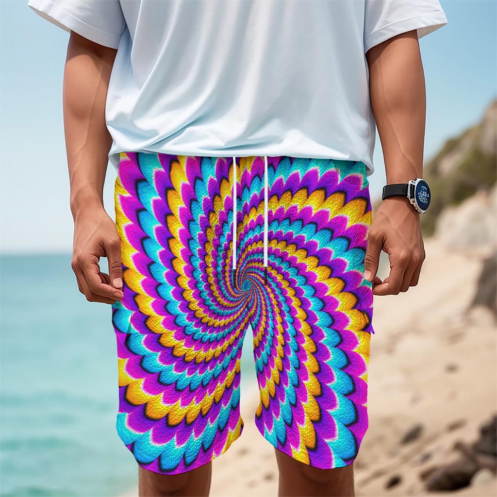 Spiral Colors Moving Optical Illusion Men's Cargo Shorts