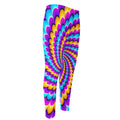 Spiral Colors Moving Optical Illusion Men's Compression Pants